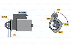 BOSCH 0001372006 - MOTOR DE ARRANQUE