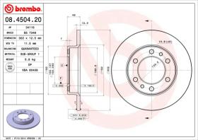 BREMBO 08450420 - DISCO DE FRENO
