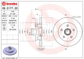 BREMBO 08517720 - DISCO DE FRENO