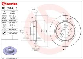 BREMBO 08534610 - DISCO DE FRENO