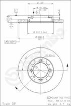 BREMBO 08535610 - DISCO FRENO