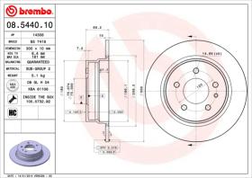 BREMBO 08544010 - DISCO DE FRENO