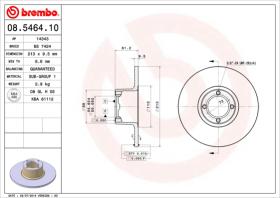BREMBO 08546410 - DISCO DE FRENO