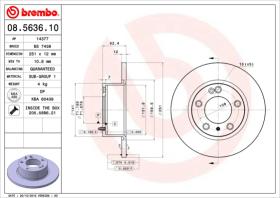 BREMBO 08563610 - DISCO DE FRENO