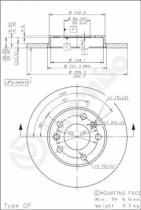 BREMBO 08565120 - DISCO DE FRENO