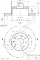 BREMBO 09380010 - DISCO DE FRENO