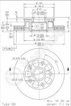 BREMBO 09685110 - DISCO FRENO/PVT