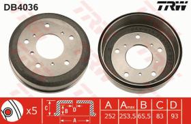 TRW DB4036 - TAMBOR DE FRENO