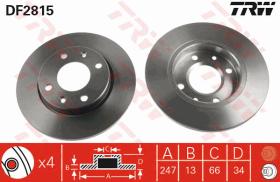 TRW DF2815 - JGO DISCOS DE FRENO