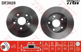 TRW DF3028 - JGO DISCOS DE FRENO