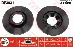 TRW DF3031 - JGO DISCOS FRENO