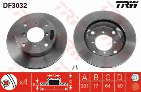 TRW DF3032 - JGO DISCOS DE FRENO