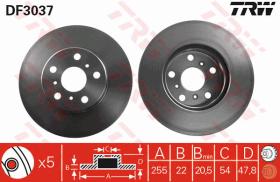 TRW DF3037 - JGO DISCOS FRENO
