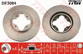 TRW DF3084 - JGO DISCOS DE FRENO