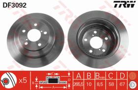 TRW DF3092 - JGO DISCOS DE FRENO