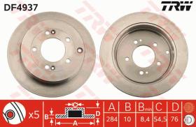 TRW DF4937 - JGO DISCOS DE FRENO