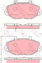 TRW GDB1573 - PASTILLAS DE FRENO