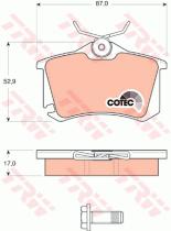 TRW GDB1578 - PASTILLAS DE FRENO