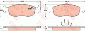 TRW GDB1588 - PASTILLAS DE FRENO