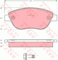 TRW GDB1591 - PASTILLAS DE FRENO