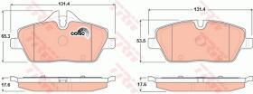 TRW GDB1611 - PASTILLAS DE FRENO