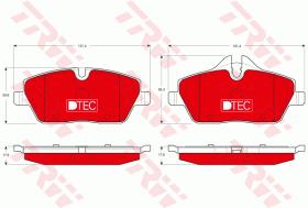 TRW GDB1611DTE - PASTILLAS DE FRENO DTEC