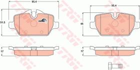 TRW GDB1612 - PASTILLAS DE FRENO