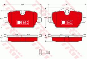 TRW GDB1612DTE - PASTILLAS DE FRENO DTEC