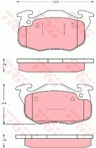 TRW GDB1615 - PASTILLAS DE FRENO