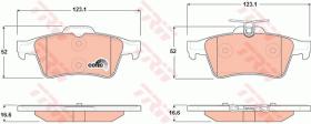 TRW GDB1621 - PASTILLAS DE FRENO