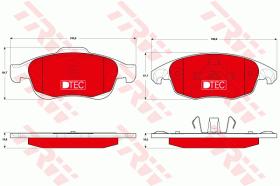 TRW GDB1690DTE - PASTILLAS DE FRENO DTEC