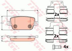 TRW GDB1709 - PASTILLAS DE FRENO