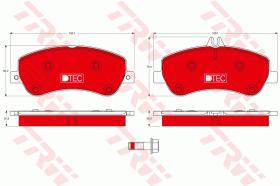 TRW GDB1798DTE - PASTILLAS DE FRENO DTEC