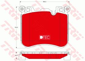 TRW GDB1826DTE - PASTILLAS DE FRENO DTEC