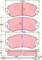 TRW GDB282 - PASTILLAS FRENO