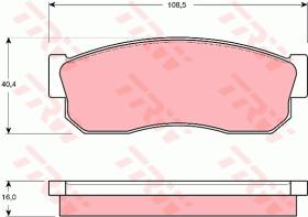 TRW GDB288 - PASTILLAS DE FRENO