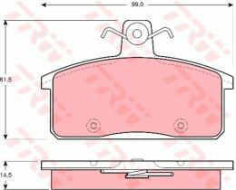 TRW GDB3202 - PASTILLAS DE FRENO