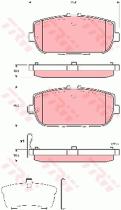 TRW GDB3402 - PASTILLAS DE FRENO