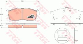 TRW GDB3411 - PASTILLAS DE FRENO