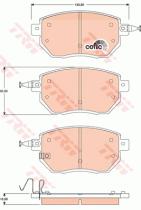 TRW GDB3416 - PASTILLAS DE FRENO
