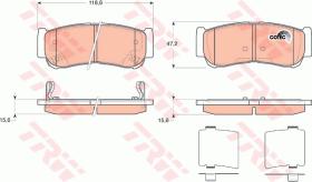 TRW GDB3419 - PASTILLAS DE FRENO