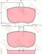TRW GDB342 - PASTILLAS DE FRENO
