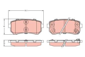 TRW GDB3421 - PASTILLAS DE FRENO