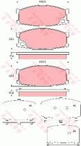 TRW GDB3423 - PASTILLAS DE FRENO