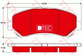 TRW GDB3467DTE - PASTILLAS DE FRENO DTEC