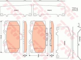 TRW GDB3470 - PASTILLAS DE FRENO