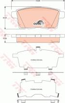 TRW GDB3472 - PASTILLAS DE FRENO