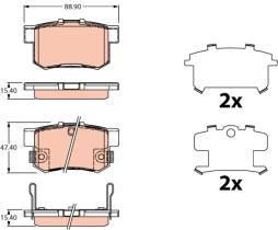 TRW GDB3516 - PASTILLAS DE FRENO