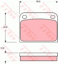 TRW GDB594 - PASTILLAS DE FRENO