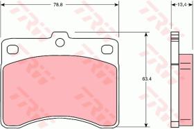 TRW GDB736 - PASTILLAS DE FRENO